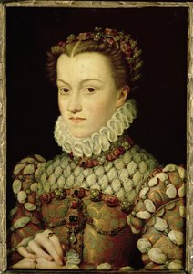 オーストリアのエリザベスの肖像（1554-92）フランスの女王、1570年頃